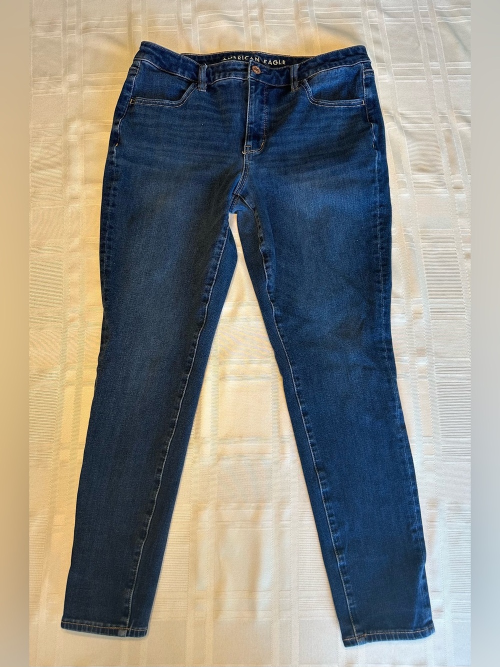 American Eagle Dream Stretch Skinny Jeans Womens 12 Regular Medium Wash Stretch